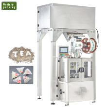 Automatic nylon triangle small tea bag packing machine, tea packaging machine